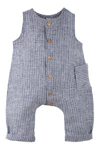 Baby Mini-Jumper/Overall ohne Arm reines Leinen - Pure-Pure