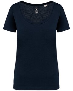 Damen-T-Shirt mt Slub Optik aus 100% Bio-Baumwolle - YTWOO