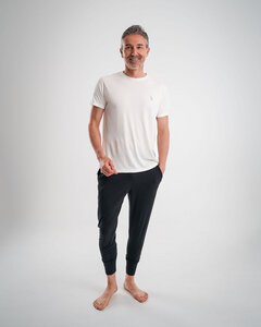 Herren Yoga Outfit|nachhaltig|Bio-Baumwolle & Modal|Black & White - IKARUS yoga wear for men