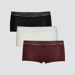Fairtrade Hot-Pants, 3er Pack | GOTS zertifiziert - comazo|earth