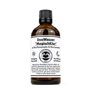 Deo Wasser „MagischKlar“ mit Bio-Hamamelis & Bio-Lavendel - Bio Vegan - Two Hands BIO