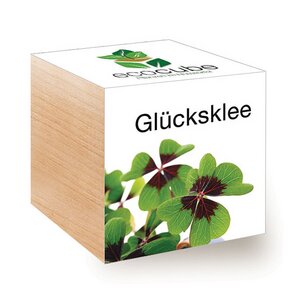 ecocube Glücksklee - Holzwürfel - Extragoods