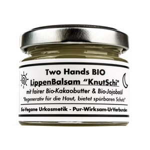 Lippenbalsam „KnutSchi“ mit fairer Bio-Kakaobutter & Bio-Jojobaöl - Bio Vegan - Two Hands BIO
