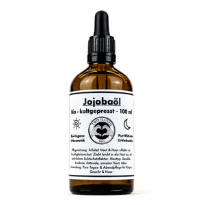 Jojobaöl - Bio - Vegan - Kaltgepresst - 100 ml - Two Hands BIO