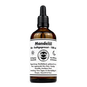 Mandelöl - Bio - Vegan - Kaltgepresst - 100 ml - Two Hands BIO