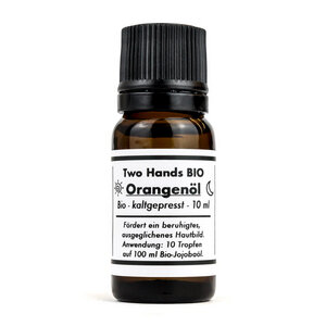 Orangenöl - Bio - Vegan - Kaltgepresst - 10 ml - Two Hands BIO