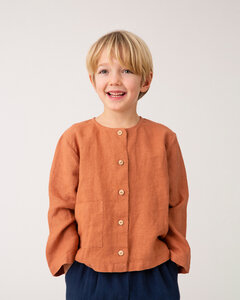 Leichte Jacke mit Knopfleiste für Kinder aus Leinen / Daily Jacket - Matona