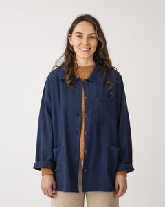 Hemd mit Knopfleiste für Frauen aus Canvas Bio-Baumwolle / Classic Jacket - Matona