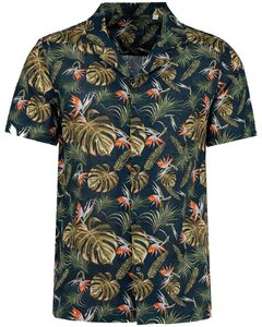 Herren Hawaii Hemd | Bio -Baumwolle-Leinen-Mix | Aloha Shirt | Kurzarm Hemd - YTWOO