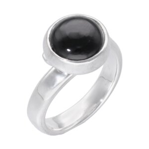 Silber Ring Obsidian Fair-Trade und handmade - pakilia