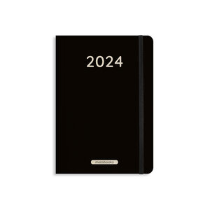 Nachhaltiger A5 Kalender Samaya 2024 Farbe: Black (DE/EN) - Matabooks