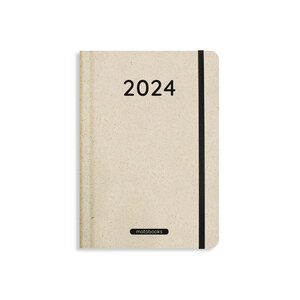 Nachhaltiger A5 Kalender Samaya 2024 Farbe: Nature M (DE/EN) - Matabooks