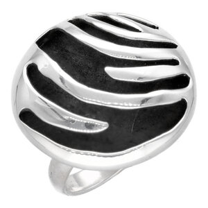 Silber Ring Streifen Fair-Trade und handmade - pakilia