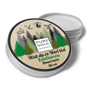 Deo Creme 50 ml - Edeltanne - mit Waldduft - Outdoor - PURE SOUL Naturkosmetik