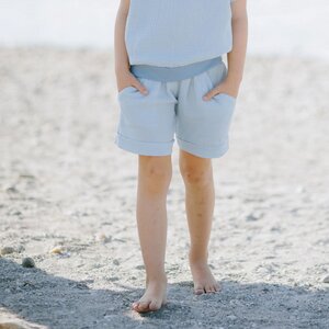 Kinder Sommer Shorts mit Komfortbund - Bio-Musselin - Babbily