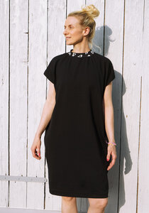 Kleid Triangle schwarz aus Bio-Baumwolle - Lena Schokolade