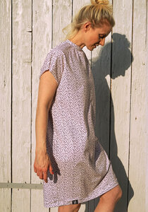Kleid light dots aus Bio-Baumwolle - Lena Schokolade