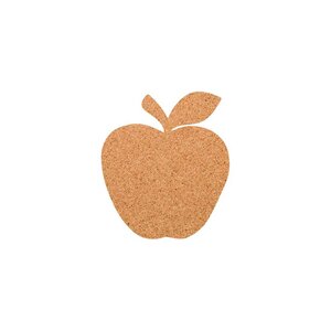 Apfel als Pinnwand aus Kork XXL ca. 80x50 cm | Umriss Apfel - Kork-Deko