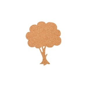 Baum als Pinnwand aus Kork XXL ca. 80x50 cm | Umriss Baum - Kork-Deko