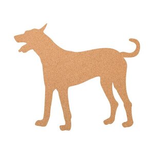 Hund als Pinnwand aus Kork XXL ca. 80x50 cm - Kork-Deko