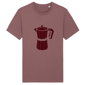 T-Shirt bedruckt, Kaffee Addict, Siebdruck, Herren, Bio-Baumwolle - Spangeltangel