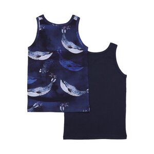 Blue Whales - dark blue - Unterhemd - Walkiddy