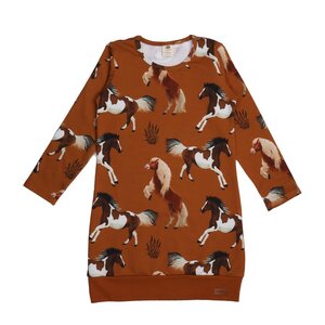 Langarm Kleid aus Baumwolle (Bio) - Walkiddy