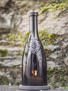 WINDLICHT aus der italienischen Weinflasche vom Gardasee - MaBe
