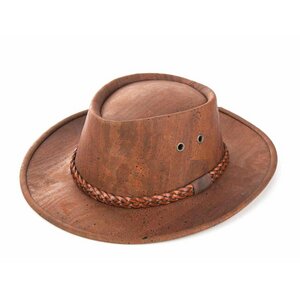 Cowboyhut aus Korkstoff - beige oder braun (Korkhut, Hut aus Kork, Korkstoff) - Kork-Deko