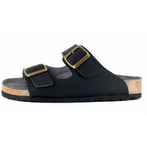 Two Strap Sandal Black - Vegetarian Shoes