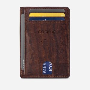 Karten-Portemonnaie aus Kork mit Sichtfenster - RFID Safe - corkor