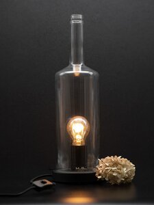 Lampe und WINDLICHT aus der 3l Flasche (40cm hoch) - MaBe