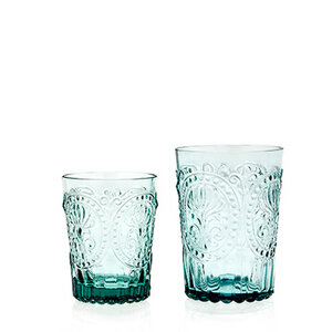 Trinkglas Fleur-de-Lys blau - Van Verre
