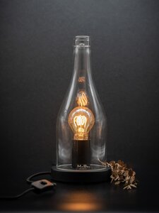 Lampe und WINDLICHT aus der 3l Flasche (30cm hoch) - MaBe