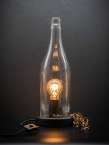 Lampe und WINDLICHT aus der 3l Flasche (35cm hoch) - MaBe