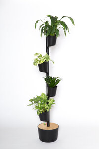 Vertikaler Blumentopf mit manueller Bewässerung; 4 Blumentöpfe - CitySens