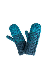 Handschuhe aus Wolle in rot oder blau (W23M30) - TRANQUILLO