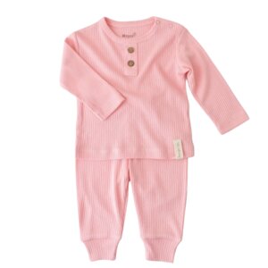 Baby Pyjama Set Relax Modal ‒ Langarmshirt & Hose gerippte Textilstruktur GOTS biorganic - Biorganic