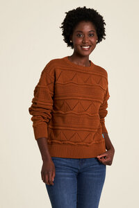 Gemusterter Strickpullover (W23C61) - TRANQUILLO