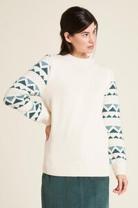 Gemusterter Strickpullover (W23C62) - TRANQUILLO