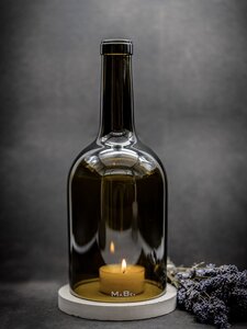 flaschenWINDLICHT® aus der 3l Weinflasche - MaBe