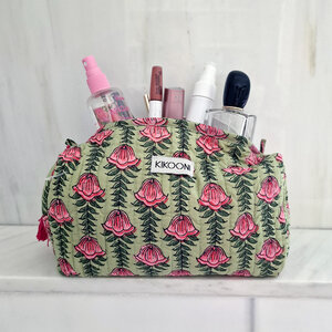 handgefertigte Kosmetiktasche "Poppy Flower" - KIKOONI