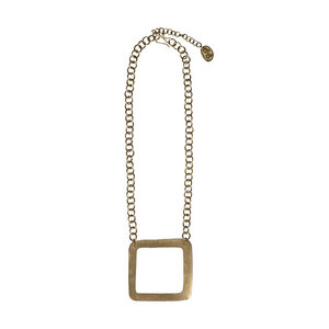 Kette - Square Necklace Brass - People Tree