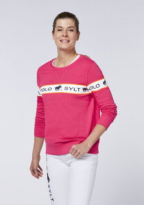Sweater mit Logo-Streifen - Polo Sylt
