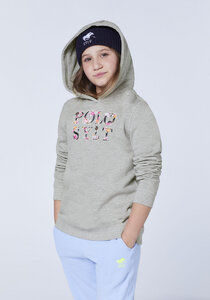Mädchen-Hoodie mit geblümtem Logo - Polo Sylt