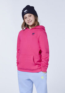 Mädchen-Hoodie aus Baumwollmix mit Label-Stitching - Polo Sylt