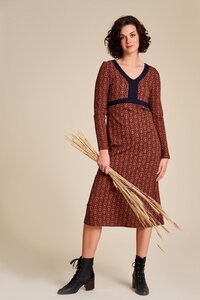 Tailliertes elegantes Jersey-Kleid (W23E05) - TRANQUILLO