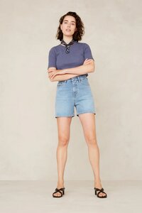 Damen Shorts "LIORA" aus recycelter Pre- & Post- Consumer Baumwolle - Kings Of Indigo