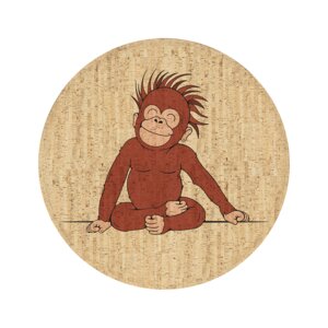 Kinderteppich "Charlie der Affe" - Corkando