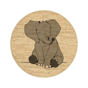 Kinderteppich "Noah der Elefant" - Corkando